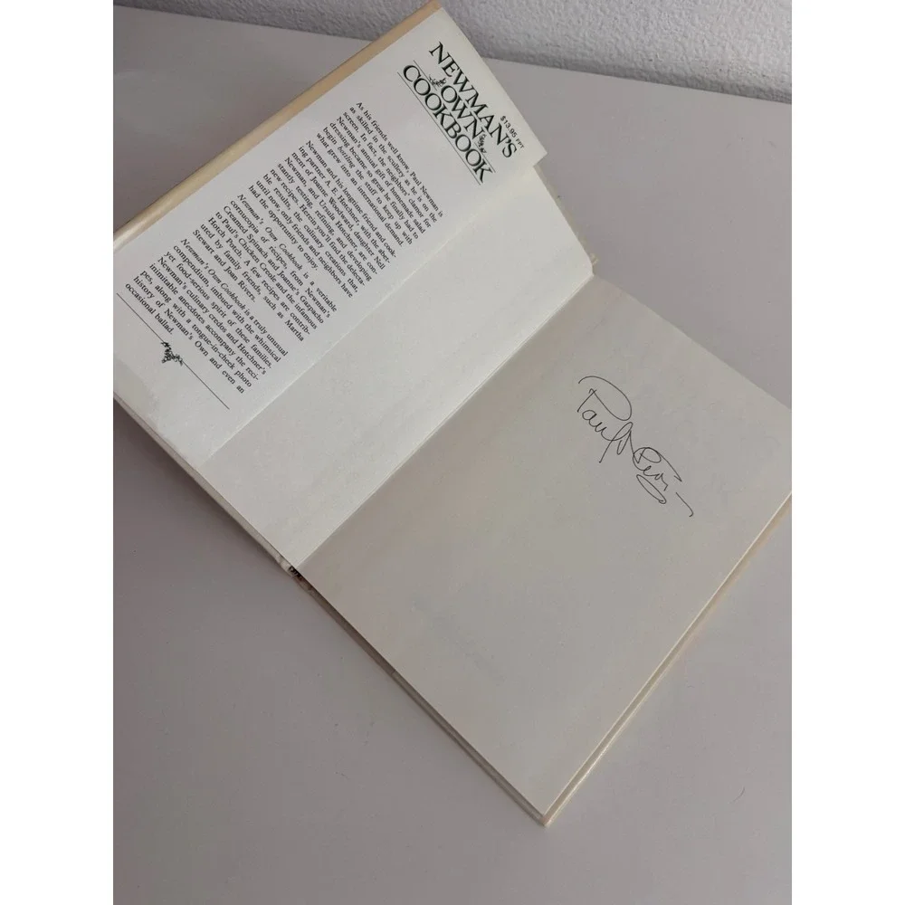 Newman's Own Cookbook Paul Newman First Edition Hardcover 1985 (Autographed)